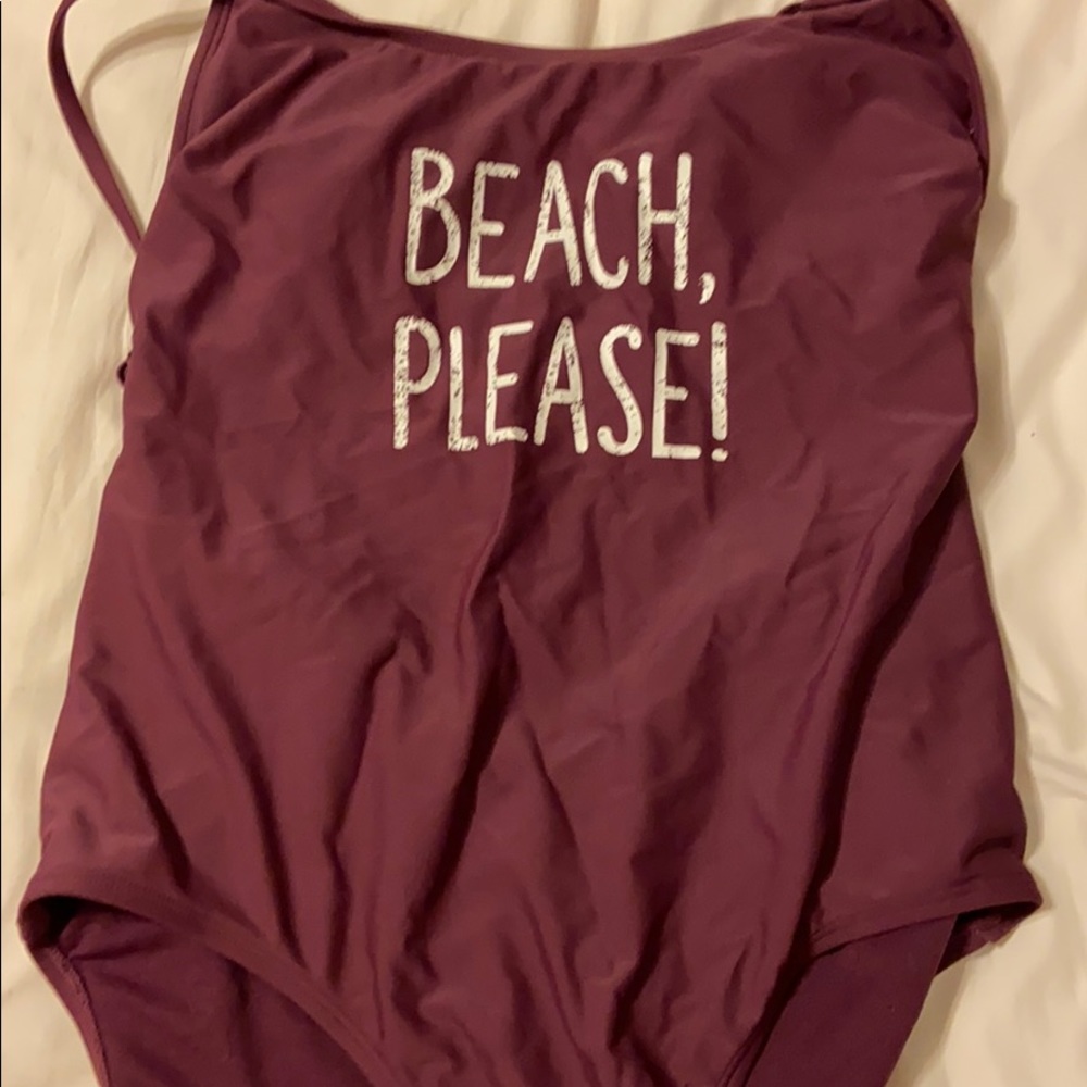 One piece bathing suit